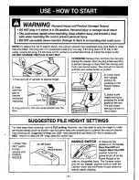 Предварительный просмотр 7 страницы Panasonic MCV9620 - CANISTER VACUUM Operating Instructions Manual