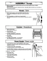 Preview for 9 page of Panasonic MCV9628 - CANISTER VAC.-PLAT Operating Instructions Manual