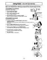 Preview for 13 page of Panasonic MCV9628 - CANISTER VAC.-PLAT Operating Instructions Manual