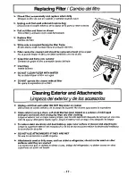 Preview for 17 page of Panasonic MCV9628 - CANISTER VAC.-PLAT Operating Instructions Manual