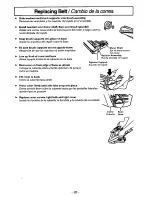 Preview for 20 page of Panasonic MCV9628 - CANISTER VAC.-PLAT Operating Instructions Manual