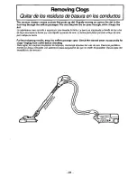 Preview for 21 page of Panasonic MCV9628 - CANISTER VAC.-PLAT Operating Instructions Manual