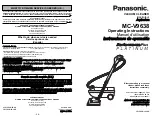 Panasonic MCV9638 - CANISTER VAC.-PLAT Operating Instructions Manual preview