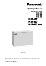 Preview for 1 page of Panasonic MDF-137 Series Operating Instructions Manual