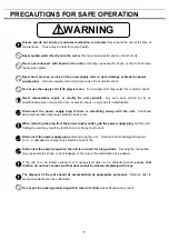 Preview for 6 page of Panasonic MDF-137 Series Operating Instructions Manual