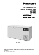 Panasonic MDF-594C Operating Instructions Manual preview