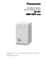 Panasonic MDF-C8V1 Series Operating Instructions Manual preview