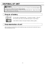 Предварительный просмотр 22 страницы Panasonic MDF-U5312 Operating Instructions Manual