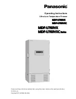 Panasonic MDF-U700VX-PB Operating Instructions Manual preview