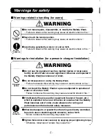 Preview for 2 page of Panasonic Melody Week Instruction & Installation Manual