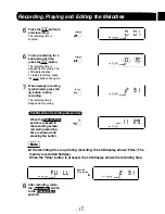 Preview for 18 page of Panasonic Melody Week Instruction & Installation Manual