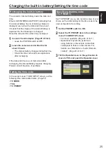 Preview for 25 page of Panasonic MEMORY CARD CAMERA-RECORDER AG-AF100P Operating Instructions Manual