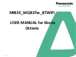 Panasonic MIB3E MQB37w BTWIFI User Manual preview