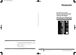 Preview for 1 page of Panasonic MICRO-IMAGECHECKER A100 Series Hardware Manual