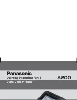 Предварительный просмотр 1 страницы Panasonic MICRO-IMAGECHECKER A200 Series Operating Instructions Manual