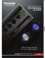 Preview for 1 page of Panasonic Micro-Imagechecker AX40 Brochure