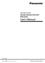 Panasonic Micro-Imagechecker PV310 Use Manual preview