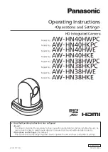 Preview for 1 page of Panasonic Micro SD AW-HN40HWPC Operating Instructions Manual