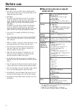 Preview for 4 page of Panasonic Micro SD AW-HN40HWPC Operating Instructions Manual