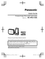 Preview for 1 page of Panasonic micro SD KX-PRX150 Quick Manual