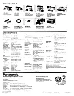 Preview for 5 page of Panasonic MII AU-W35R Manual