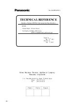 Panasonic MINAS-A5NL Series Technical Reference preview