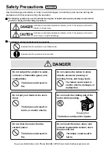 Preview for 8 page of Panasonic Minas E Series Instruction Manual