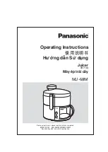 Предварительный просмотр 1 страницы Panasonic MJ-68M Operating Instructions Manual