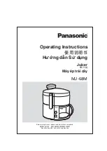 Panasonic MJ-68M Operating Instructions Manual предпросмотр