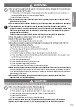 Предварительный просмотр 4 страницы Panasonic MJ-CB800 Operating Instructions Manual