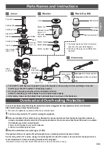 Предварительный просмотр 6 страницы Panasonic MJ-CB800 Operating Instructions Manual