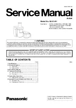 Preview for 1 page of Panasonic MJ-DJ01SRA-VN Service Manual