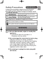 Preview for 3 page of Panasonic MJ-L700 Operating Instructions Manual