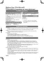 Preview for 16 page of Panasonic MJ-L700 Operating Instructions Manual