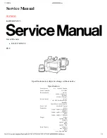 Preview for 1 page of Panasonic MJ-W176PWTC Service Manual