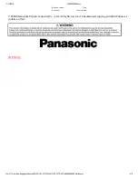 Preview for 2 page of Panasonic MJ-W176PWTC Service Manual