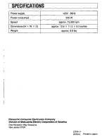 Preview for 10 page of Panasonic MJ66PR - JUICE EXTRACTOR Operating Instructions Manual