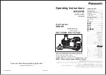 Panasonic MK-5076M Operating Instructions Manual preview