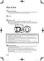 Предварительный просмотр 10 страницы Panasonic MK-CM300 Operating Instructions Manual