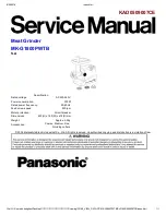 Preview for 1 page of Panasonic MK-G1800PWTQ Service Manual