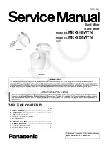 Panasonic MK-GB1WTN Service Manual предпросмотр