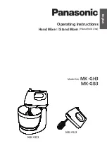 Preview for 1 page of Panasonic MK-GB3 Operating Instructions Manual