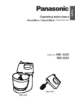 Preview for 1 page of Panasonic MK-GH3 Operating Instructions Manual