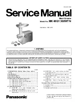 Panasonic MK-MG1360WTN Service Manual preview