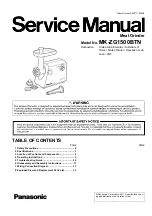 Panasonic MK-ZG1500BTN Service Manual preview