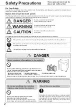 Preview for 2 page of Panasonic MLS-3751 Operating Instructions Manual