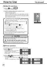 Preview for 24 page of Panasonic MLS-3751 Operating Instructions Manual