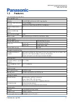 Preview for 3 page of Panasonic MN103SFX1K Manual