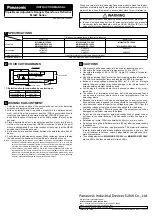 Panasonic MQ-W Series Instruction Manual preview