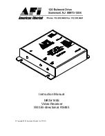 Preview for 1 page of Panasonic MRM-1485 Instruction Manual